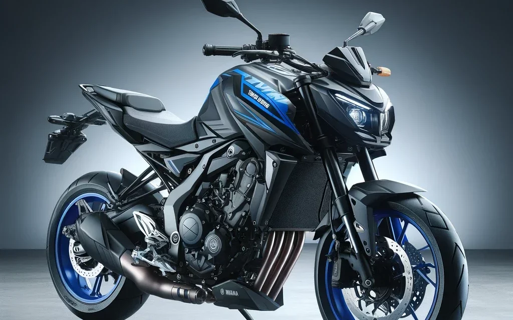 Image of a Yamaha MT-15 V2 motorcycle. The bike is sleek and modern, featuring an aggressive headlight design and a muscular fuel tank.